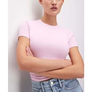 Good American Soft Pink Crop Top